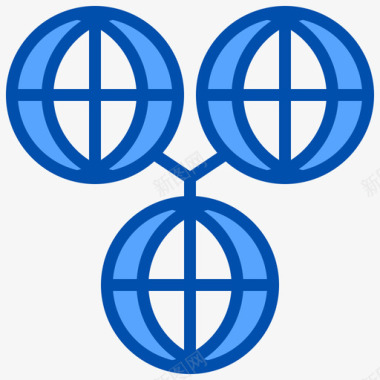 世界贸易10蓝色图标图标
