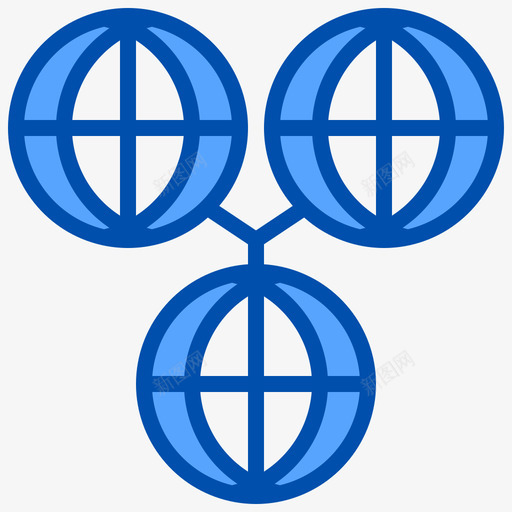 世界贸易10蓝色图标svg_新图网 https://ixintu.com 世界 蓝色 贸易