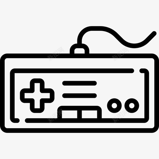 Gamepad游戏93线性图标svg_新图网 https://ixintu.com Gamepad 游戏 线性