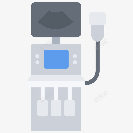 超声机医疗技术8平板图标svg_新图网 https://ixintu.com 医疗 平板 技术 超声机