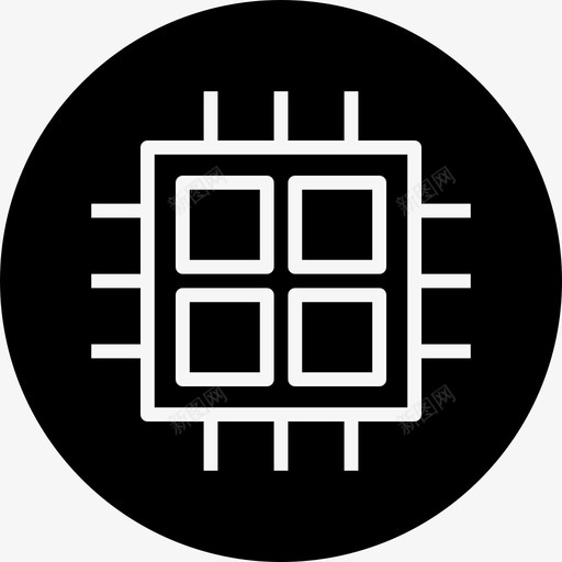 芯片硬件英特尔图标svg_新图网 https://ixintu.com 处理器 标牌 硬件 组件 芯片 英特尔 计算机