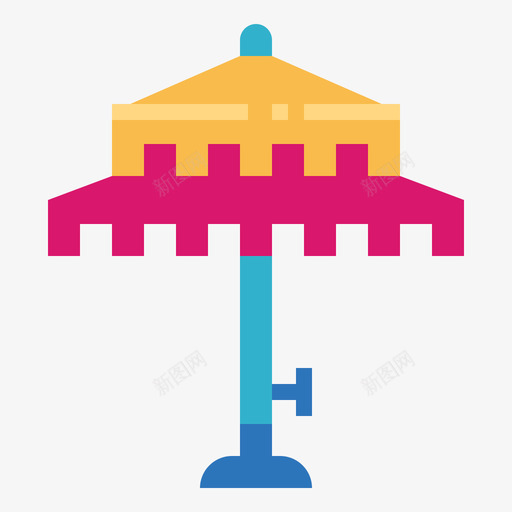 雨伞泳池派对2公寓图标svg_新图网 https://ixintu.com 公寓 泳池 派对 雨伞