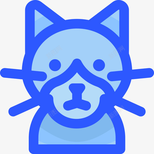 一只蓝猫一只图标svg_新图网 https://ixintu.com 一只 蓝猫