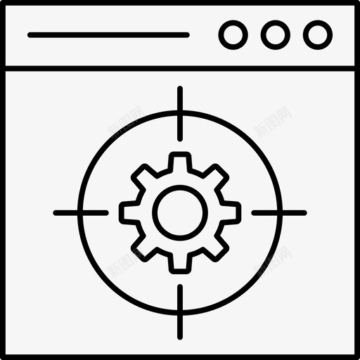 目标浏览器焦点图标svg_新图网 https://ixintu.com 业务 图标 技术 浏览器 焦点 目标 网页 设置