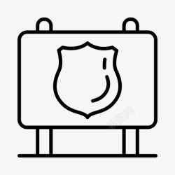 警察学校警察学校犯罪司法图标高清图片
