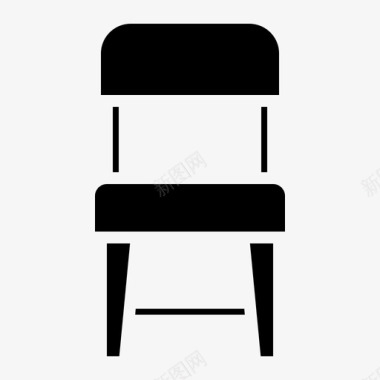 椅子家用15实心图标图标