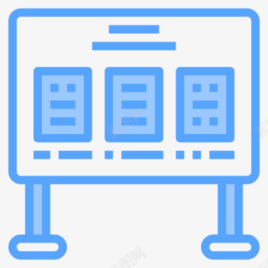 布告栏学校120蓝色图标图标