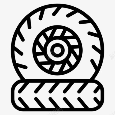 轮胎零件运输工具图标图标