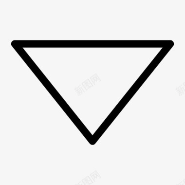 三角形向下几何图标图标