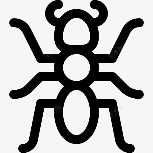 蚂蚁动物81直系图标svg_新图网 https://ixintu.com 动物 直系 蚂蚁