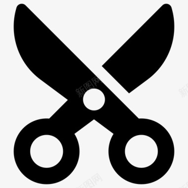 剪刀刀片切割工具图标图标