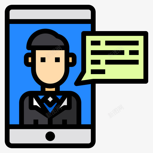 视频通话项目管理54线性颜色图标svg_新图网 https://ixintu.com 线性 视频 通话 项目管理 颜色