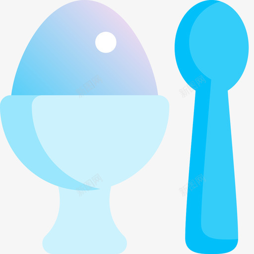 煮鸡蛋早上好2蓝色图标svg_新图网 https://ixintu.com 上好 早上 蓝色 鸡蛋