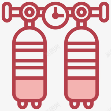 氧气41号水手红色图标图标