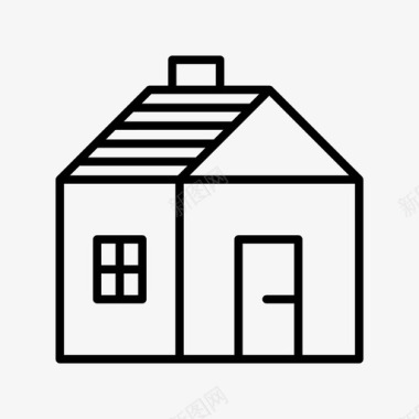 住宅家庭住宅和建筑物图标图标