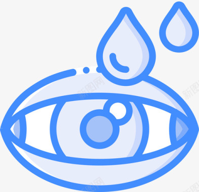 眼药水眼科3蓝色图标图标