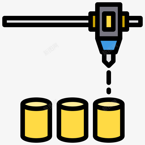 3d打印机3d打印2线性颜色图标svg_新图网 https://ixintu.com 3d 打印 打印机 线性 颜色