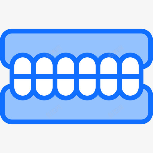 下巴牙医57蓝色图标svg_新图网 https://ixintu.com 下巴 牙医 蓝色