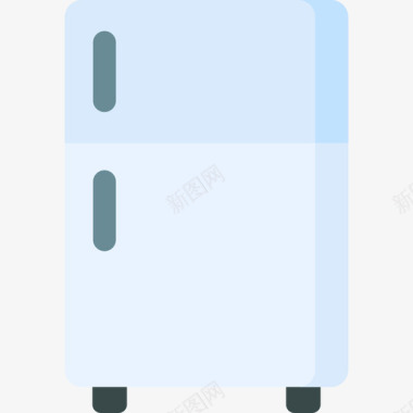 冰箱电子78扁平图标图标