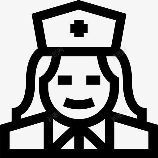 护士万圣节服装化身8直系图标svg_新图网 https://ixintu.com 万圣节 化身 护士 服装 直系