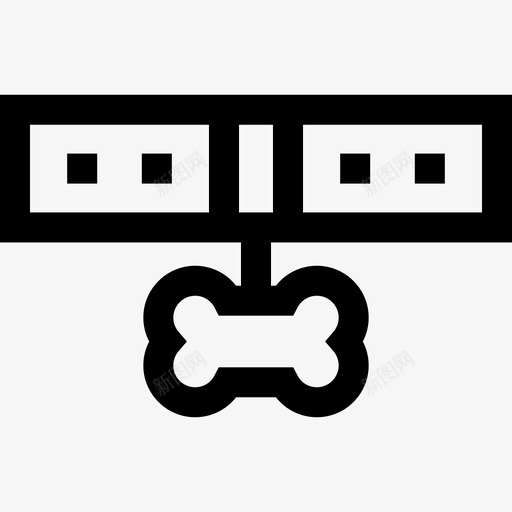 狗项圈宠物56直系图标svg_新图网 https://ixintu.com 宠物 直系 项圈