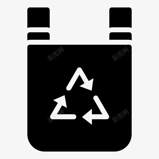塑料袋生态环境图标svg_新图网 https://ixintu.com 垃圾 塑料袋 环境 生态