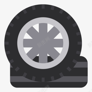 轮胎汽车服务76瘪胎图标图标