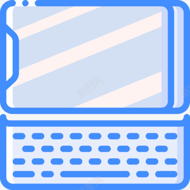 键盘移动设备管理5蓝色图标图标