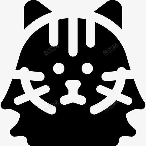 挪威森林猫猫品种3填充图标svg_新图网 https://ixintu.com 品种 填充 挪威 森林