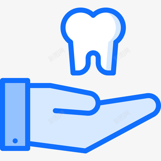 磨牙牙医57蓝色图标svg_新图网 https://ixintu.com 牙医 磨牙 蓝色