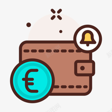 钱包exchange6线性颜色图标图标
