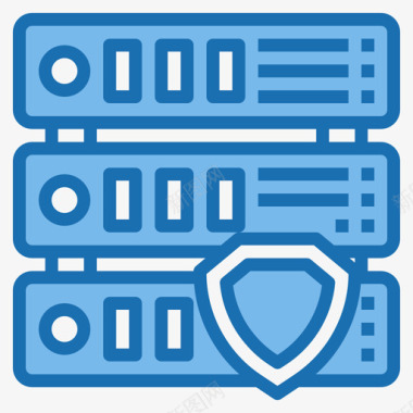 保护接口95蓝色图标图标