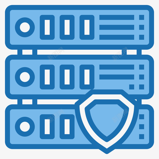 保护接口95蓝色图标svg_新图网 https://ixintu.com 保护 接口 蓝色