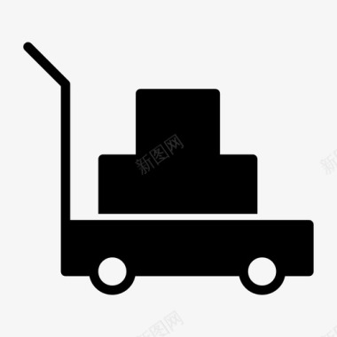 购物车包购物车送货送包图标图标