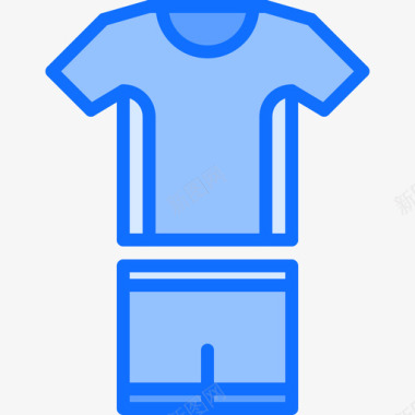 T恤gym77蓝色图标图标