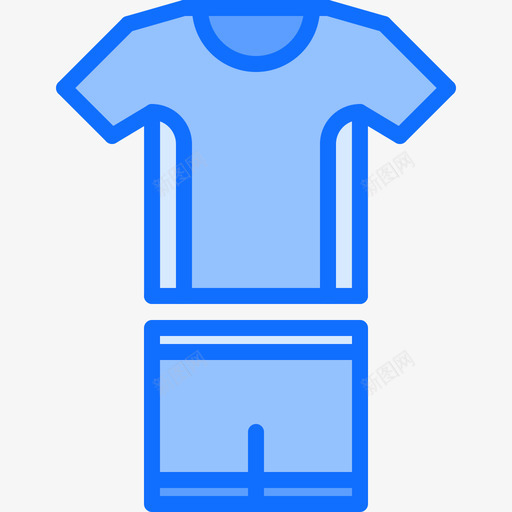 T恤gym77蓝色图标svg_新图网 https://ixintu.com gym 蓝色