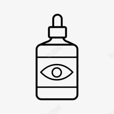 眼药水容器瓶子接触镜图标图标
