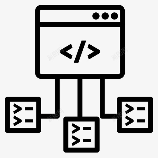 框架层次结构历史图标svg_新图网 https://ixintu.com 保留 历史 层次 敏捷 框架 相关 笔划 结构 轮廓 项目