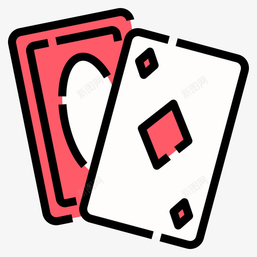 扑克派对100线性颜色图标svg_新图网 https://ixintu.com 扑克 派对 线性 颜色
