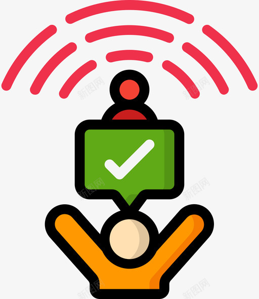 支持者播客3线性颜色图标svg_新图网 https://ixintu.com 播客 支持者 线性 颜色