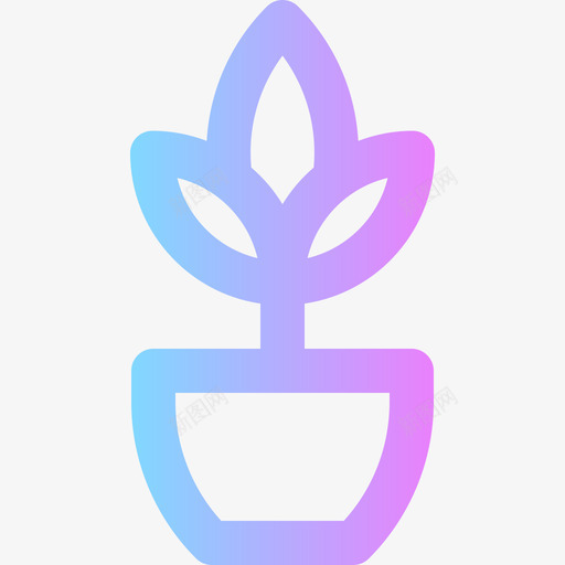 植物学家居装饰61渐变图标svg_新图网 https://ixintu.com 家居装饰 植物学 渐变
