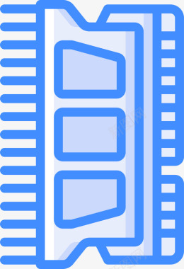 Ram计算机硬件28蓝色图标图标