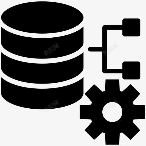 数据库设置数据开发数据库配置图标svg_新图网 https://ixintu.com 优化 字形 开发 搜索引擎 数据 数据库 维护 网页 设置 配置 齿轮