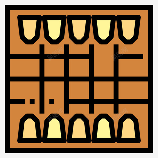 Shogi棋盘游戏3线性颜色图标svg_新图网 https://ixintu.com Shogi 棋盘 游戏 线性 颜色