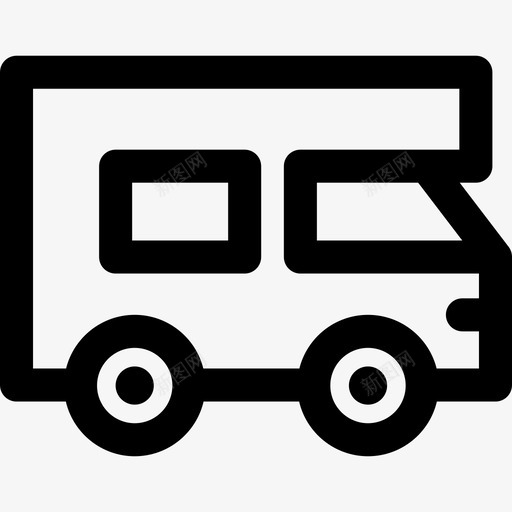 小型货车运输185直线型图标svg_新图网 https://ixintu.com 小型 直线 线型 货车 运输