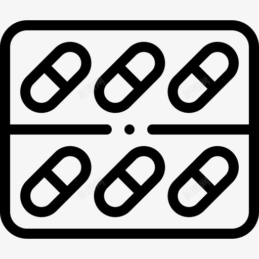 药片冠状病毒55线状图标svg_新图网 https://ixintu.com 冠状 病毒 线状 药片