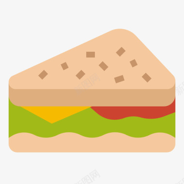 三明治快餐95平的图标图标