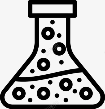 化学烧瓶实验学校图标图标