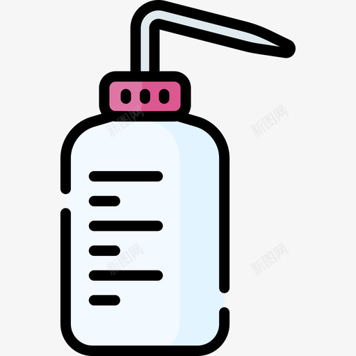 洗瓶实验室69线性颜色图标svg_新图网 https://ixintu.com 实验室 洗瓶 线性 颜色