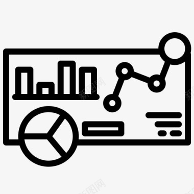 仪表板电子商务214线性图标图标